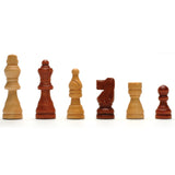 15"  Classic Folding Chess Set - Walnut Wood Board