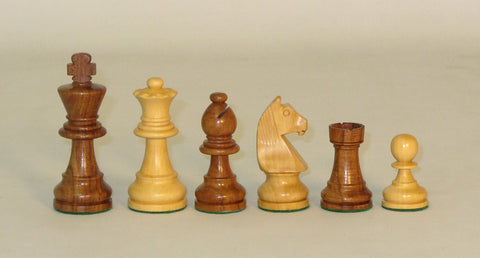3.75” German Knight  Sheesham and Boxwood Chess Pieces