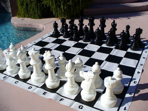 Giant Outdoor Chess Set with 12" King