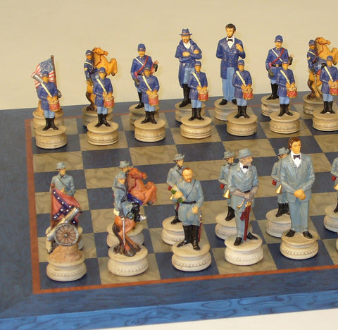 Civil War Chess Set and Board