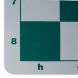 Green Silicone Tournament Chess Mat - 19.75 Inch Board with 2.25 Inch Squares