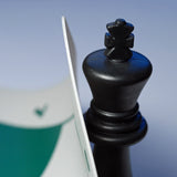 Green Silicone Tournament Chess Mat - 19.75 Inch Board with 2.25 Inch Squares