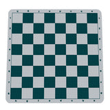 Green Silicone Tournament Chess Mat - 19.75 Inch Board with 2.25 Inch Squares