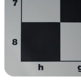 Black silicone tournament chess mat - 19.75 inch board with 2.25 inch squares