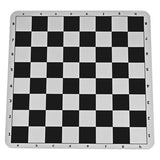 Black silicone tournament chess mat - 19.75 inch board with 2.25 inch squares