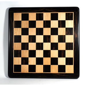 2" Ebony Chessboard with Rounded Corners 19 in.