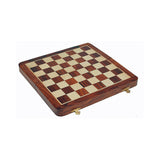 7" Golden Rosewood Magnetic Folding Chess Set