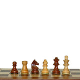 7" Golden Rosewood Magnetic Folding Chess Set