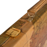 Map Design Backgammon Set - 18" with Screen Printed Points