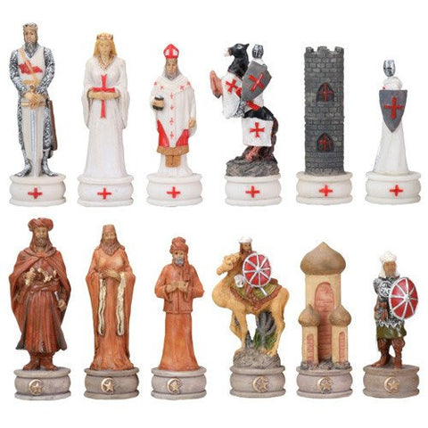 CRUSADERS Vs. MOORS CHESS SET